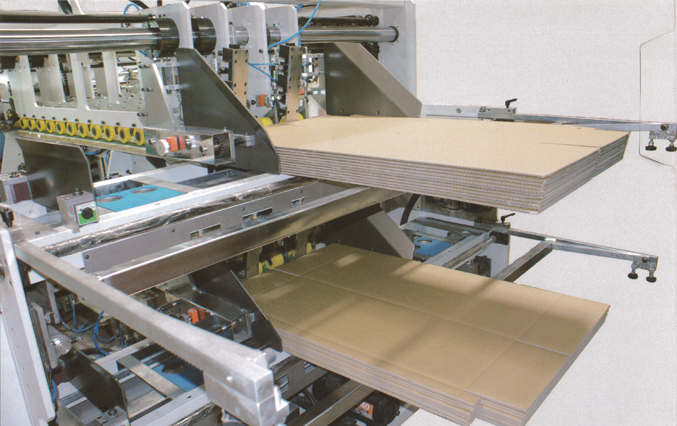 二面継ぎグルアー HARUKA-2500 自動給紙装置　中古印刷機、段ボール機械、紙器紙工機械、製袋機、販売、買取、査定